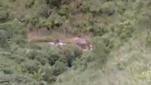 Beautiful mountain and forest scene in Vietnam