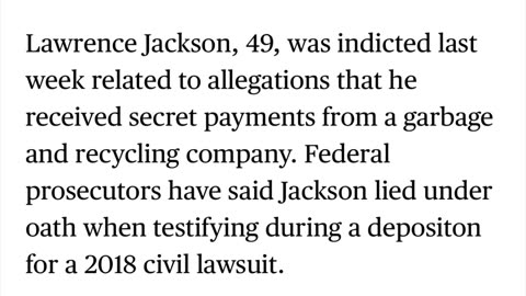 RIVERDALE MAYOR LAWRENCE T. JACKSON IS ANOTHER CHICAGO AREA MAYOR THAT IS IN TROUBLE