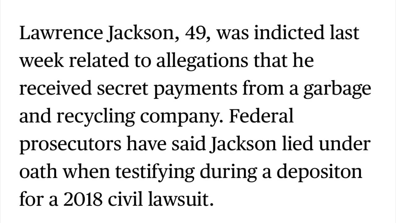 RIVERDALE MAYOR LAWRENCE T. JACKSON IS ANOTHER CHICAGO AREA MAYOR THAT IS IN TROUBLE