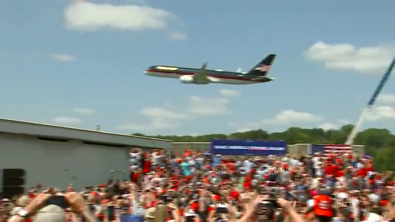 NORTH CAROLINA, President Trump has arrived