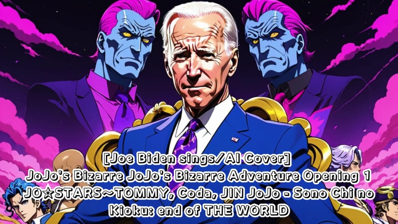 [Joe Biden sings/AI Cover] JJBA SC Opening 2 JO☆STARS:TOMMY, Coda, JIN - JoJo: Sono Chi no Kioku