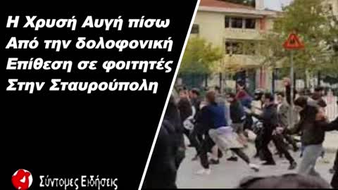 Σταυρούπολη Η Χρυσή Αυγή πίσω από την δολοφονική επίθεση σε φοιτητές