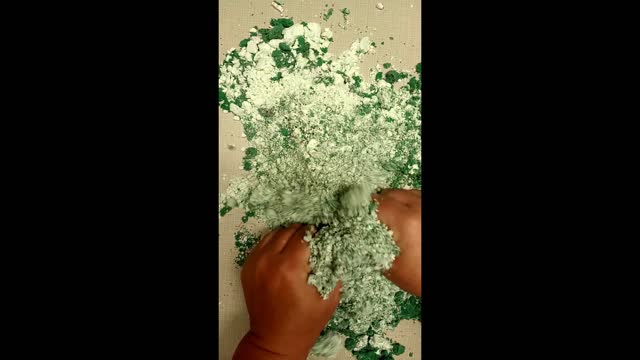 ASMR Reformed Floral Foam And Cornstarch Blocks