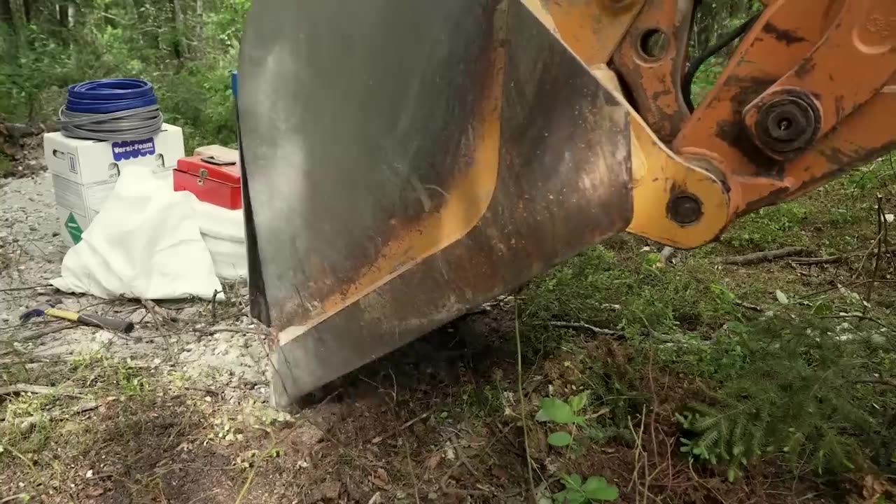 Log cabin making time lapse