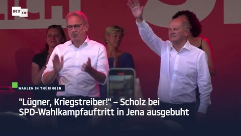 "Lügner, Kriegstreiber!" – Scholz bei SPD-Wahlkampfauftritt in Jena ausgebuht