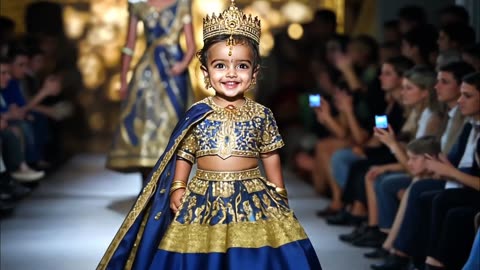 Cute babies fashion show