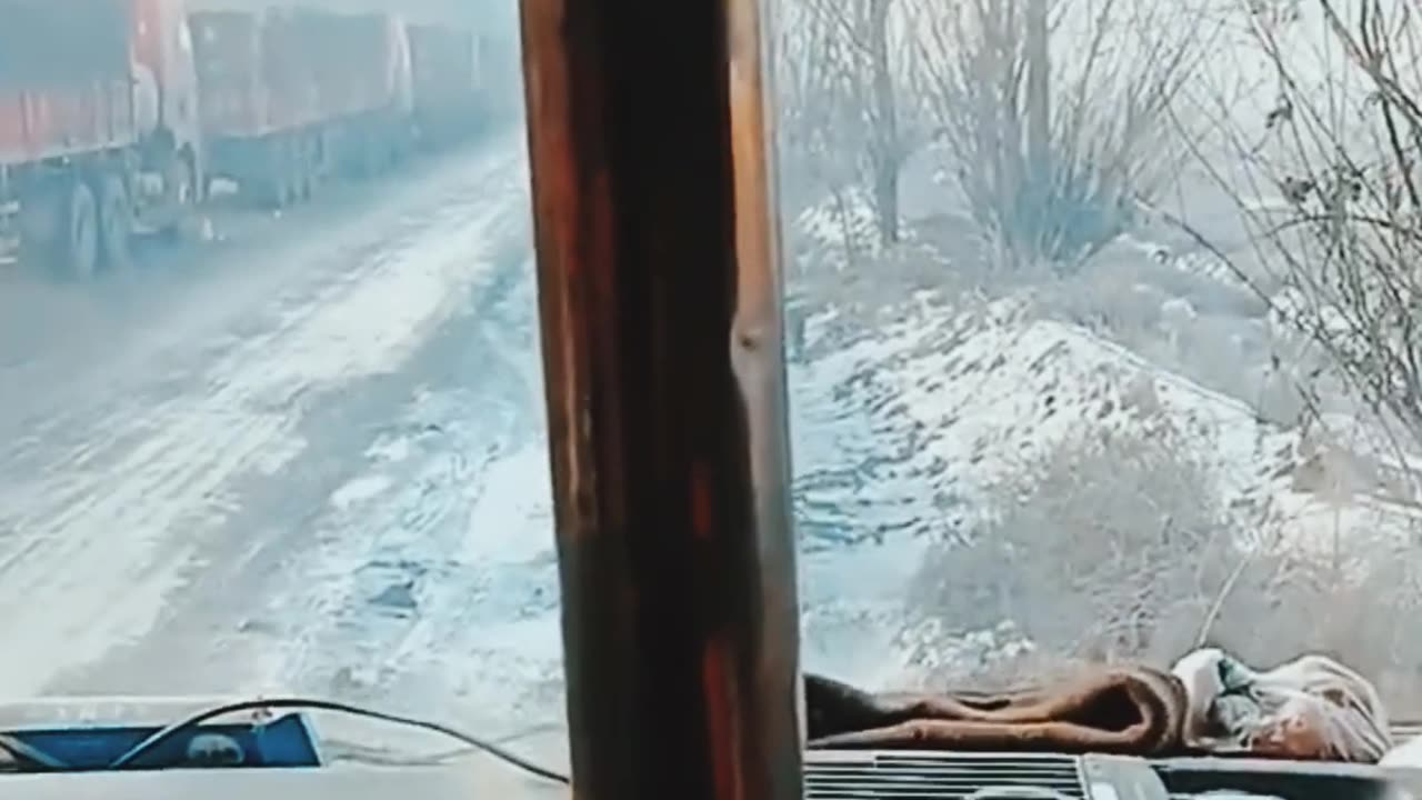 Mine transport truck interior heating device