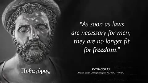 Ancient Pythagoras' Quotes Men Learn Too Late In Life