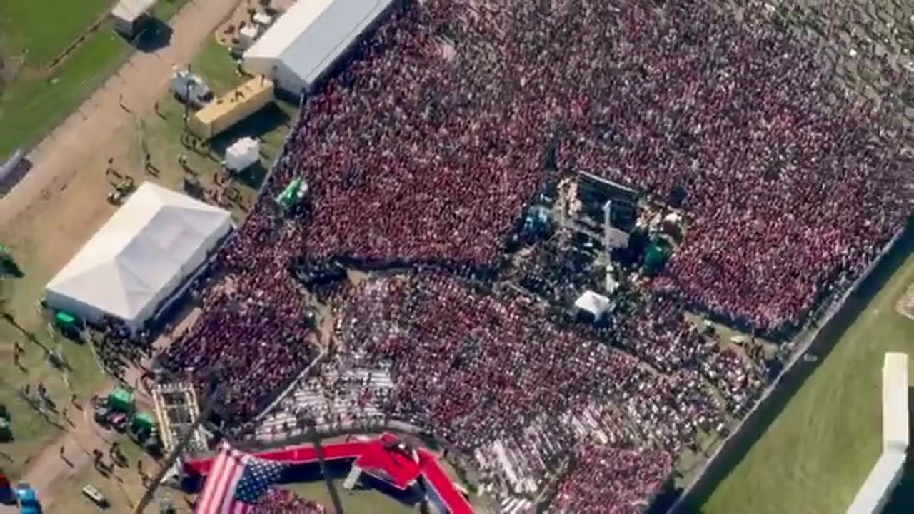 Trump Force One Uploads Video Showing Mind Numbing Size of the Butler PA Rally from the Air