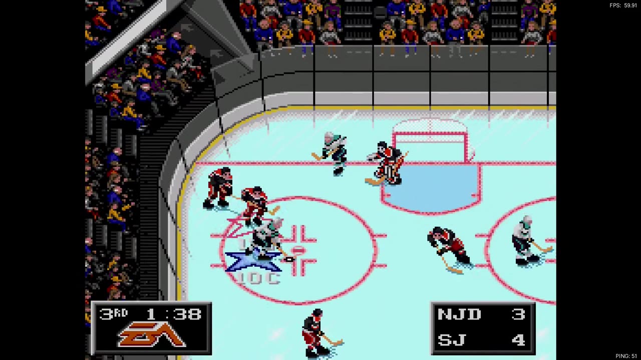 NHL '94 Franchise Mode 1989 Regular Season G43 - Big__Valboski (NJD) at Len the Lengend (SJ)