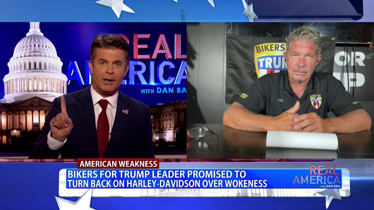 REAL AMERICA -- Dan Ball W/ Chris Cox, Harley Davidson Goes Woke Then Backtracks, 8/20/24