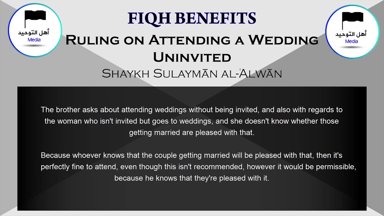 Ruling on Attending a Wedding Uninvited