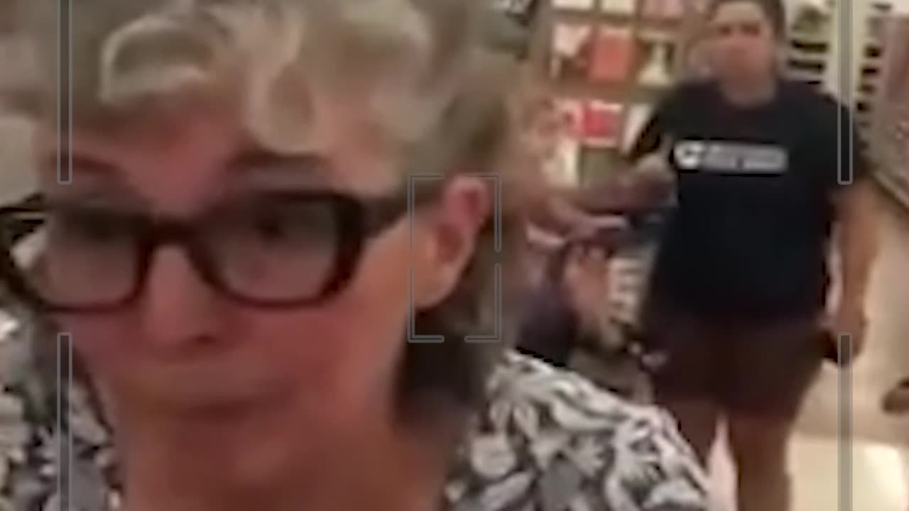 Grocery Store Karen accuses guy of cutting the line and RAMS her cart into him