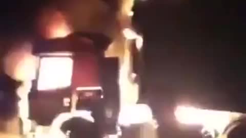 Johhanesburg, South Africa: Rioters Torch Truck