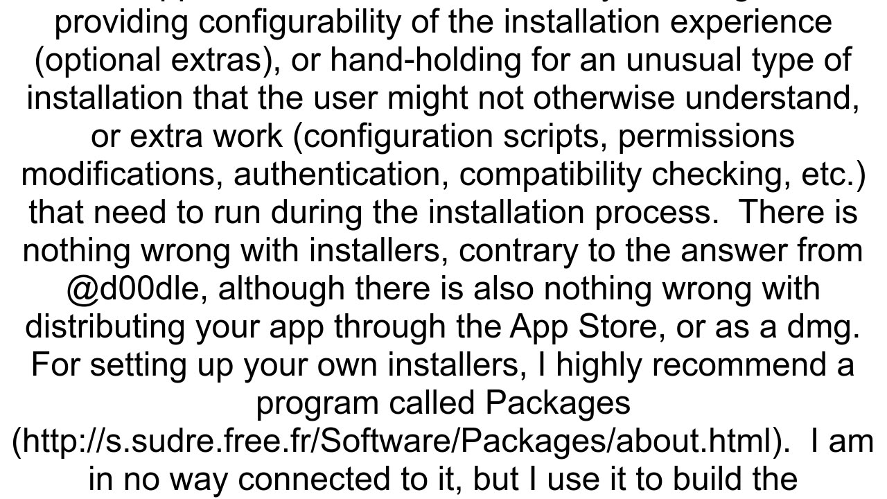 How to generate an installer package for Mac app