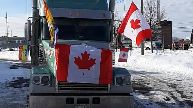 Jan 23 - Moncton, NB Freedom Rally - First of Many Freedom Trucks