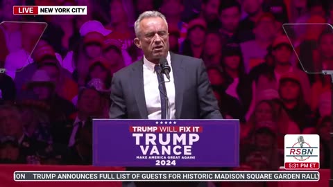 FULL SPEECH: Robert F. Kennedy Jr. Delivers Remarks at Madison Square Garden