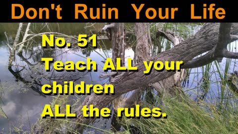 DRYL No. 51 -- Teach all your children all the rules.
