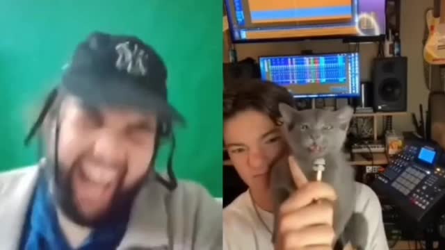 TRAVIS SCOTT REACTS TO THE CAT THAT CREATED AUTOTUNE SHOCKING 😂