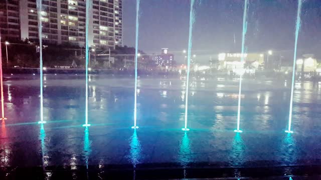 Musical fountain show