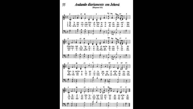 Andando diariamente con Jehová (Canción 55 de Canten Alabanzas a Jehová)