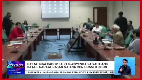 Pag-amyenda saKonstitusyon, tinalakay saSenado