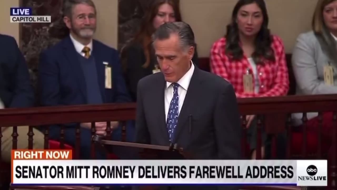 Mitt Romney Gives Farewell Address