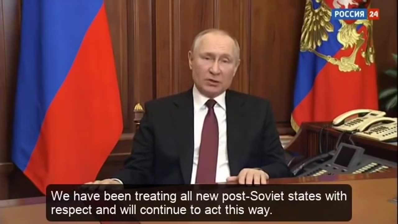 Discurso de Putin a 24 de fevereiro de 2022