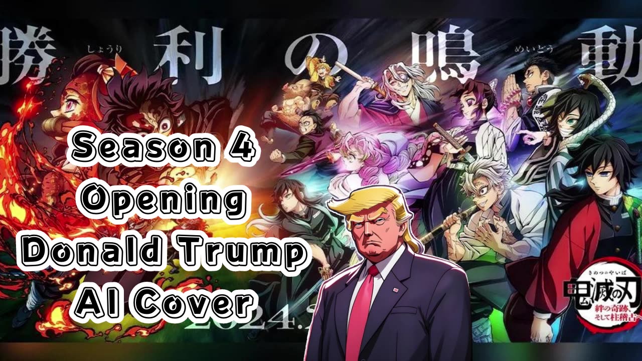 [Donald Trump sings/AI Cover] Kimetsu no Yaiba:Demon Slayer Season 4 Opening Mugen