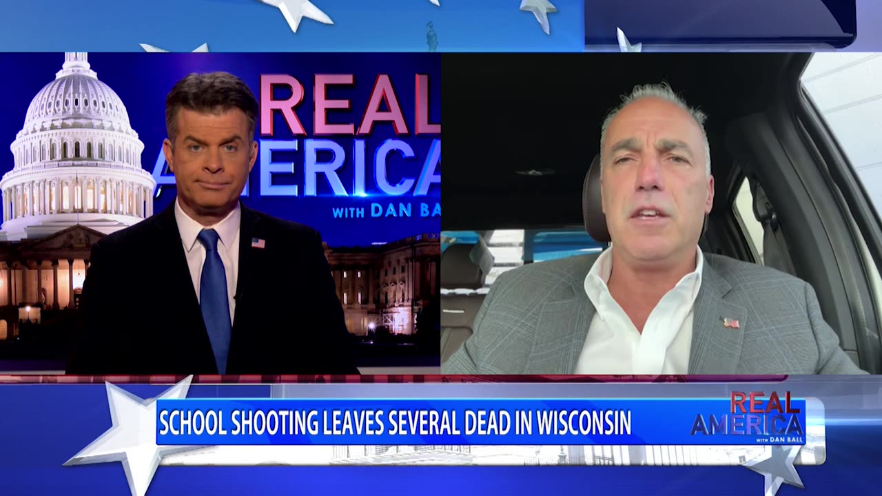 REAL AMERICA -- Dan Ball W/ Andrew Pollack, Wisconsin School Shooting, 12/16/24