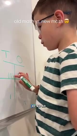 This is how they teach math to kids now?