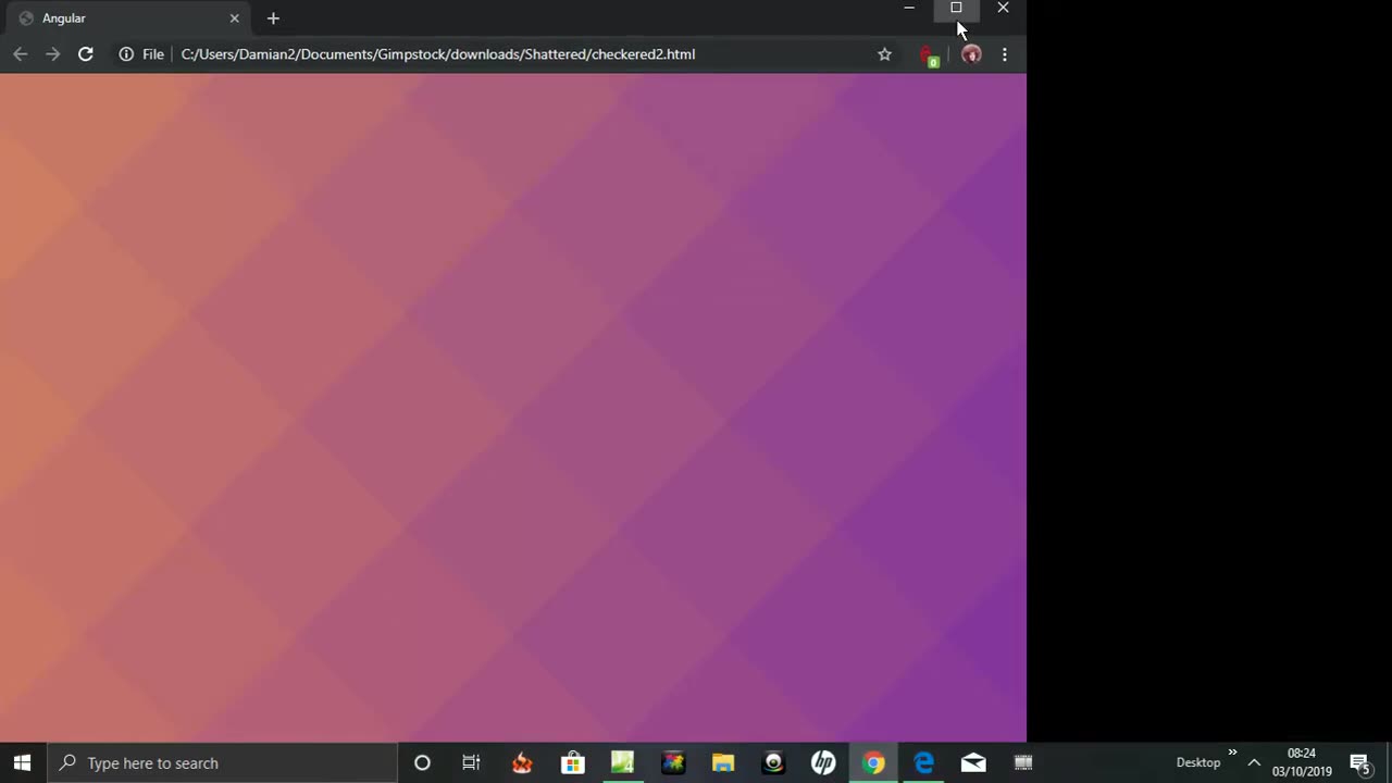 Make a Checkered effect gradient using CSS