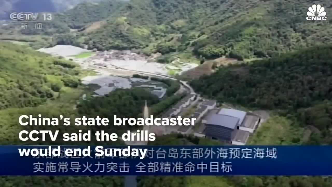 China launches live-fire missile drills around Taiwan