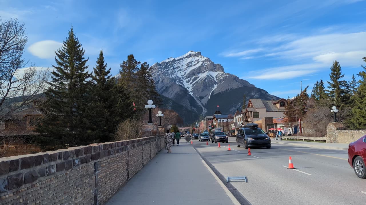 More walking around Banff, Alberta.