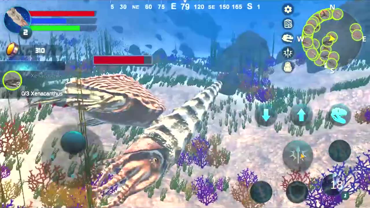 Fierce Prehistoric Animal Fights in Cameroceras Simulator Game - Part 1