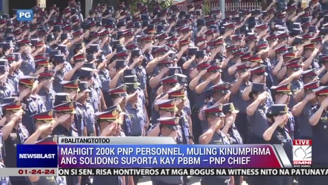Mahigit 200K PNP personnel, muling kinumpirma ang solidong suporta kay PBBM