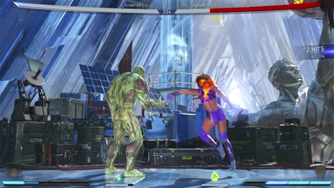 Starfire VS Swamp Thing