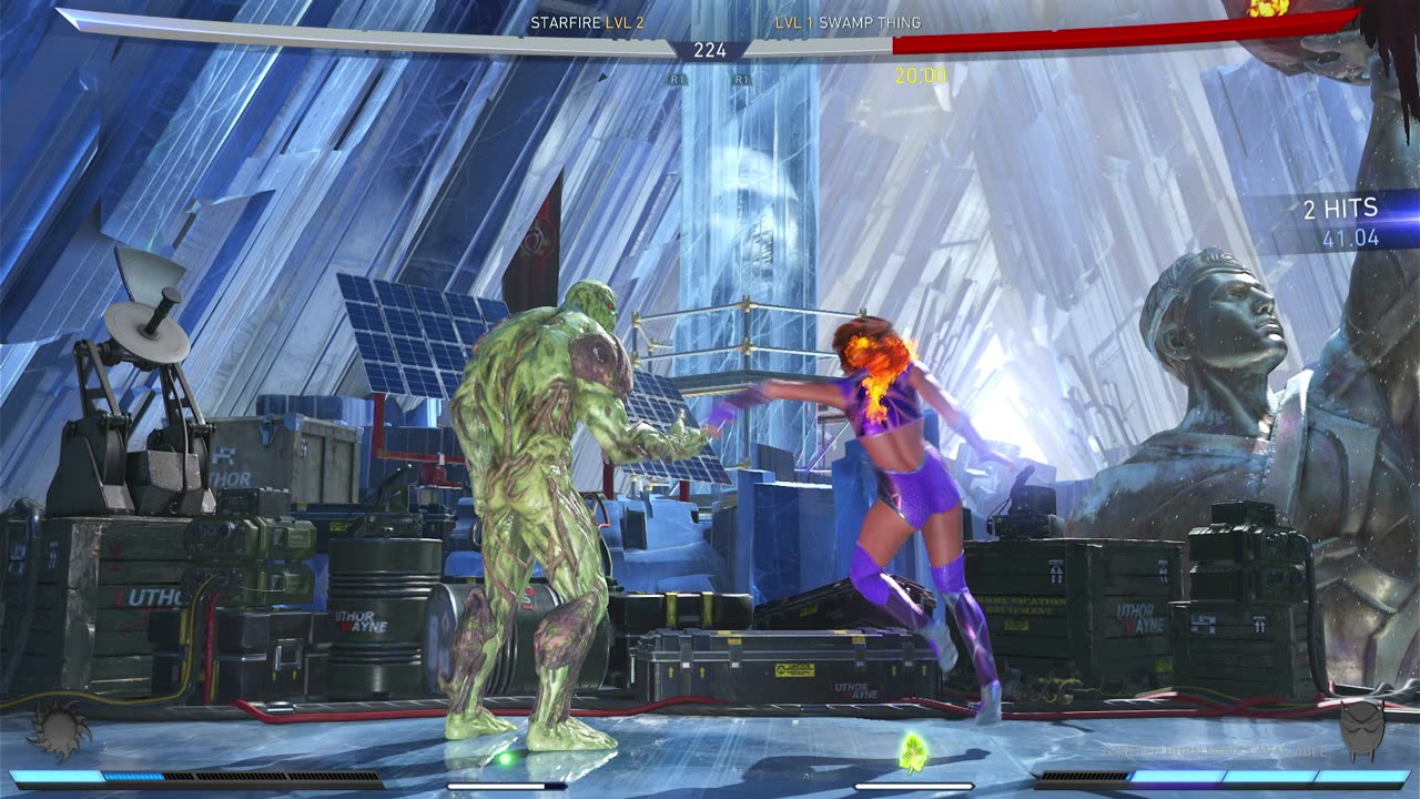 Starfire VS Swamp Thing