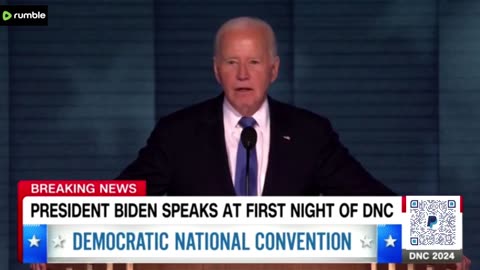 BIDEN BATTLES TELEPROMPTER AT DNC SPEECH