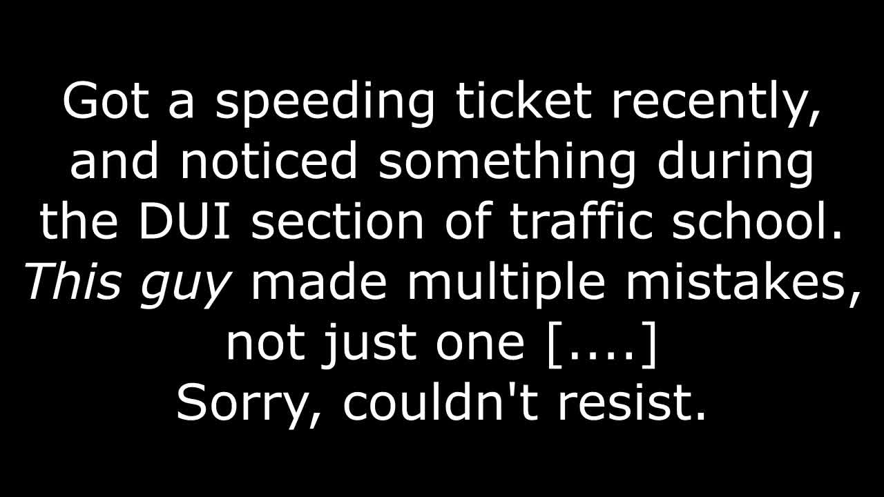 Multiple Mistakes (Yes, I am going to hell!)