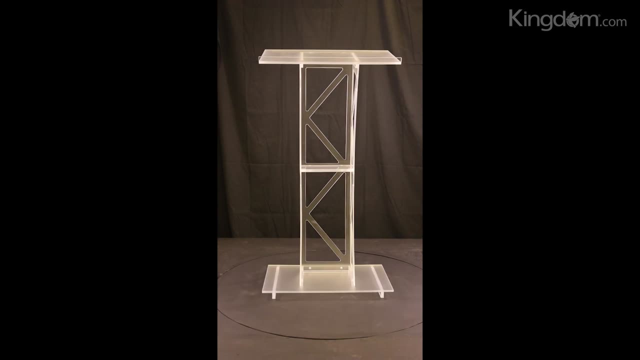 Kingdom Champion Pulpit/Podium Frosty: Serene Elegance and Clear Communication (TKLCHAMPFR)