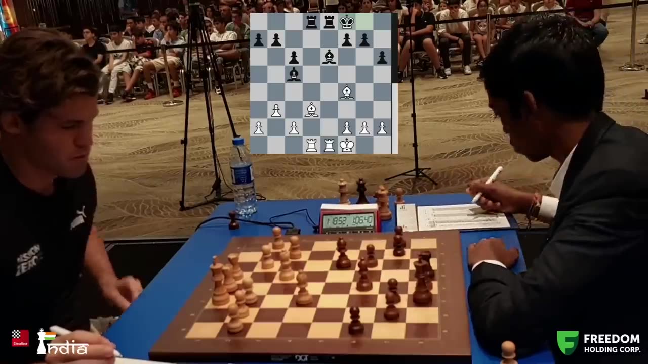 Shortest Game of Praggnanandhaa & Magnus Carlsen in World Cup | Finals Game 2 #shorts