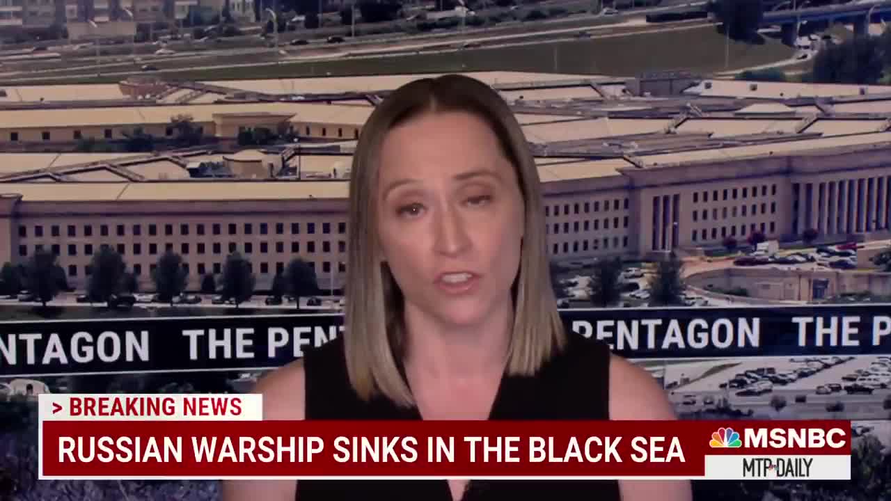 Pentagon: Russian Warship Sank In Black Sea After Being Struck By Ukrainian Missiles