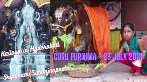 #Kailasa in #Hyderabad, #Sripuram #Sarvajnapeeta, #Guru #Purnima 23 July #2021