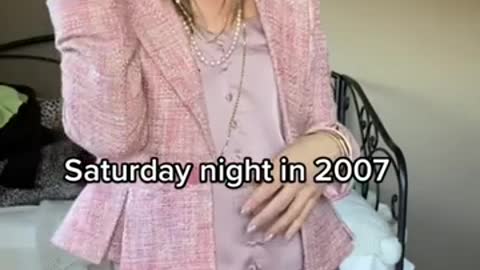 Saturday night in 2007