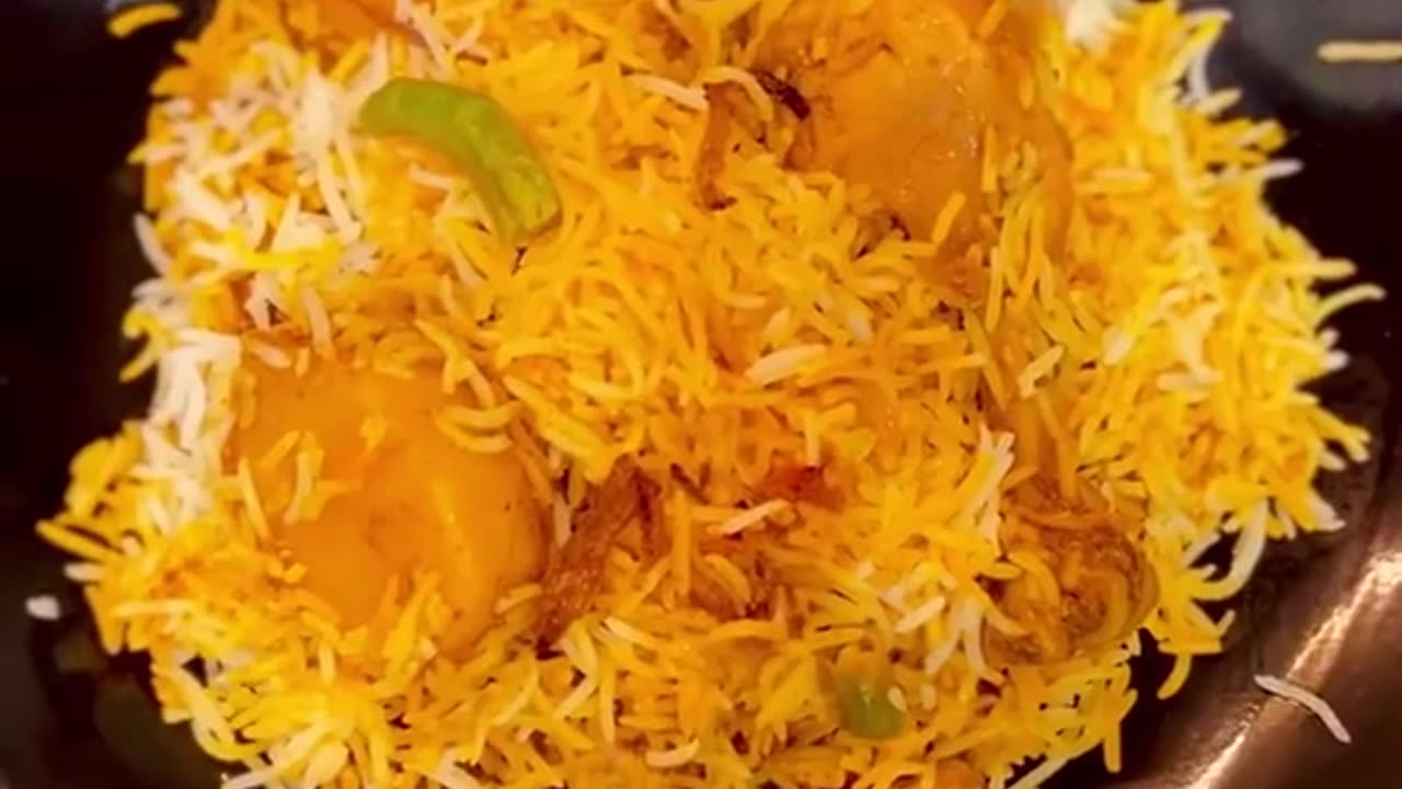 Biryani with potato and chicken Recipe