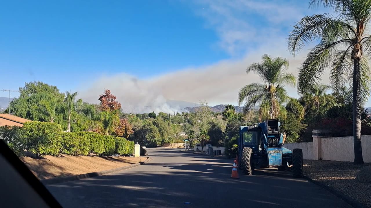 The Garden Fire, Fallbrook, California. Raw Footage D 2:23 pm 11-08-24