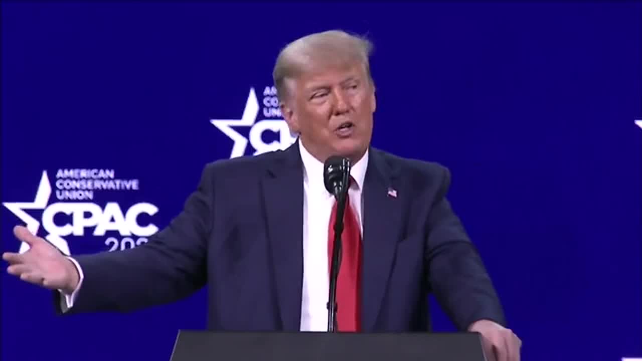 President Trump CPAC Speech 2021 " blocked by YouTube "