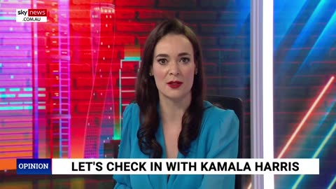 Sky News host reacts to Kamala Harris impersonator