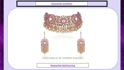 Hazoorilal Gold Jewellery in Delhi